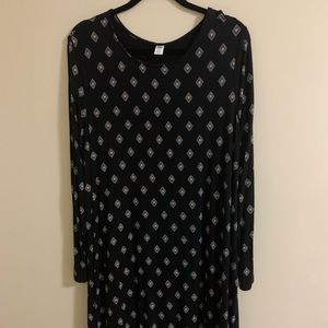 Old Navy Long Sleeve Swing Dress